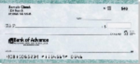 Green marble personal check